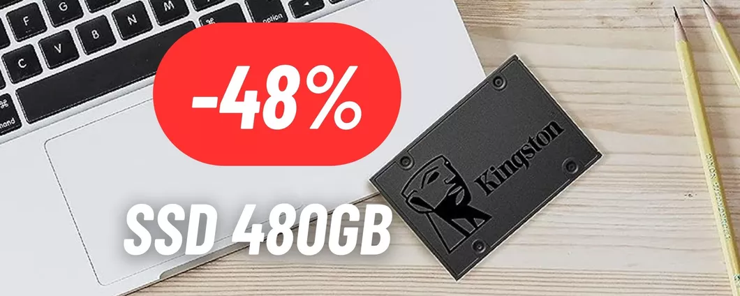 SSD Kingston da 480GB in MEGA SCONTO su Amazon: OFFERTISSIMA