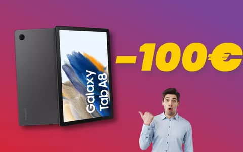 Amazon GRAFFIA con lo sconto di 100€ sul Samsung Galaxy Tab A8