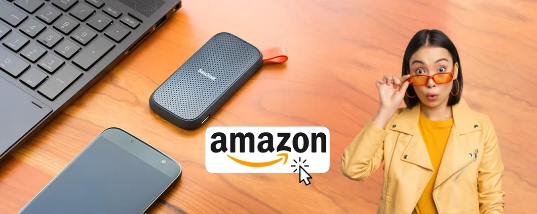 SSD portatile SanDisk 1TB: SHOCK Amazon con sconto di oltre 100€