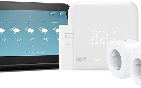 Echo Show 5, Termostato tado° e spine intelligenti: OFFERTA BOMBA sul pacchetto su Amazon