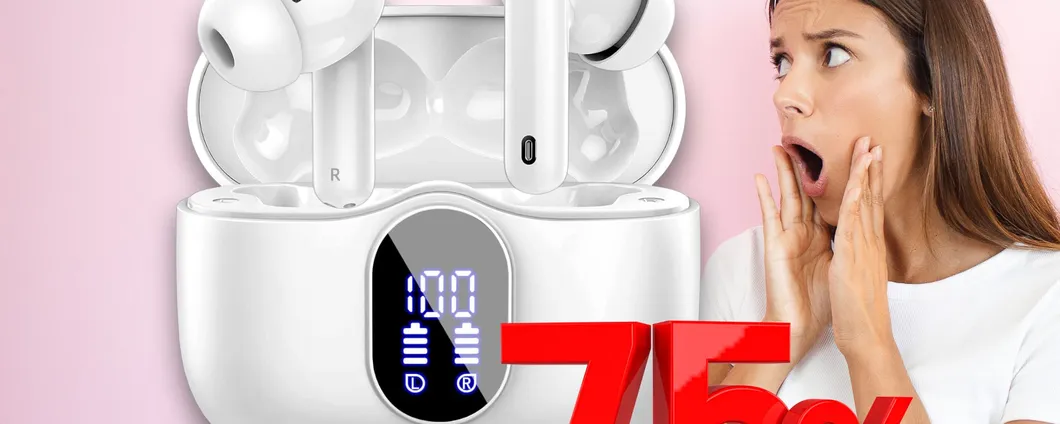 RIBASSO SHOCK del 75% per le Cuffie Bluetooth a soli 22€ SOLO OGGI su Amazon!