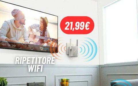 Potenzia la tua rete con il ripetitore WiFi a 21,99€ su Amazon