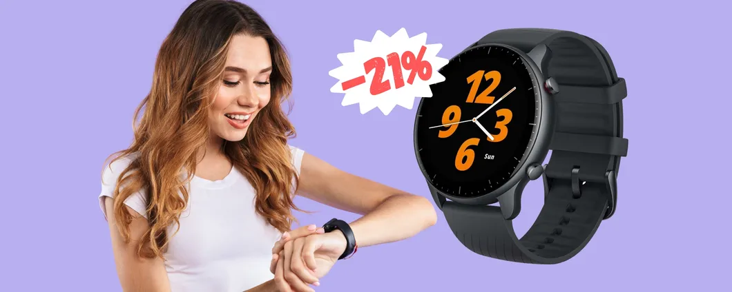 Amazfit GTR 2: musica, 90 profili sport e impermeabile a 5ATM (-21%)