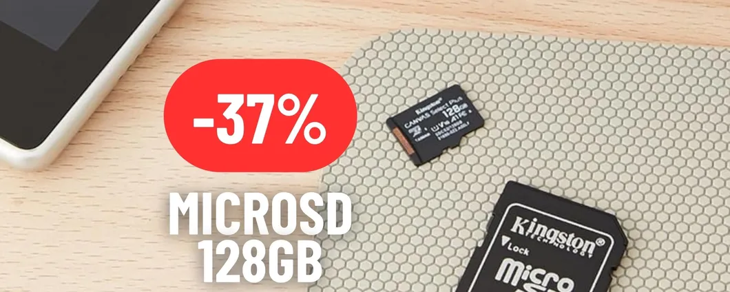 128GB di microSD Kingston ad un PREZZO RIDICOLO su Amazon