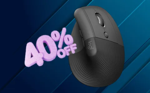 Niente fatica con il mouse wireless verticale Logitech ora al 40% in meno