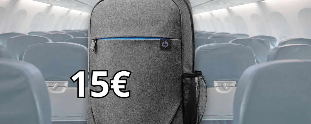BOMBA del lunedì: ZAINO HP per laptop a soli 15 euro fino a esaurimento scorte!