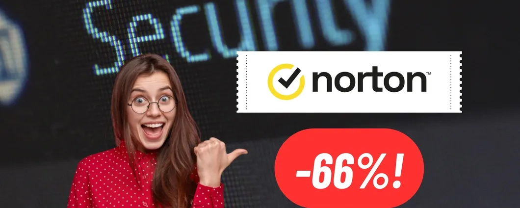 Norton: ottieni l'antivirus DELUXE per UN ANNO al 66% di SCONTO