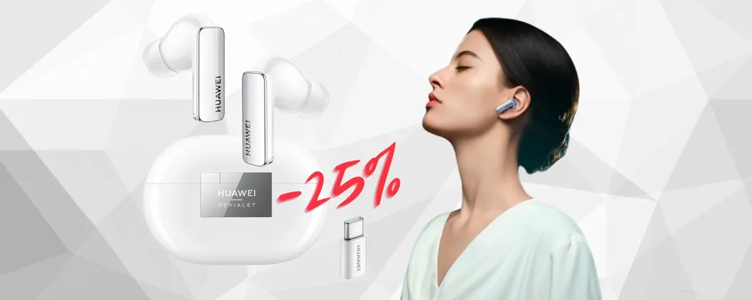 HUAWEI FreeBuds Pro 2 a 29€ al mese SENZA INTERESSI (-25%)