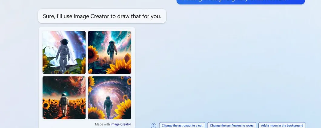 Microsoft ripristina il vecchio modello AI di Bing Image Creator