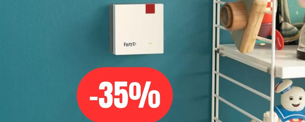Ripetitore WiFi AVM Fritz! compatibile con WiFi 6 e Dual Band, con la Festa delle Offerte di Primavera costa POCHISSIMO