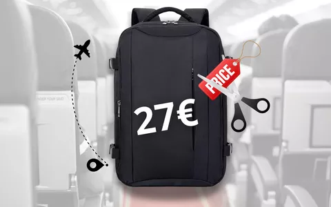 PREZZO IRRIPETIBILE: SOLO 27€ lo Zaino per voli Low Cost con dimensioni perfette!