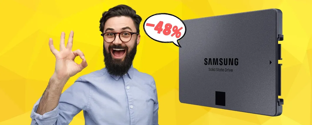 Fai un upgrade al tuo PC con l'SSD Samsung da 1TB a SOLI 51€