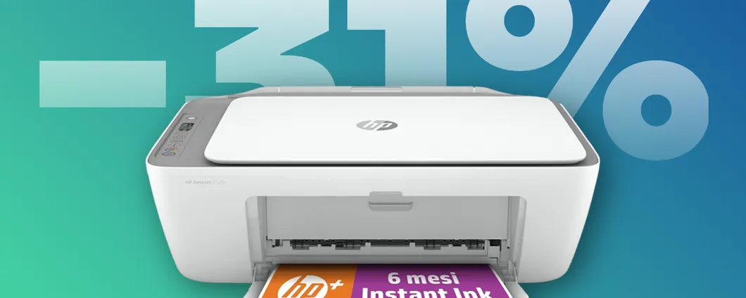 Stampante HP DeskJet 2720e con Wi-Fi: prezzo TOP con lo sconto Amazon