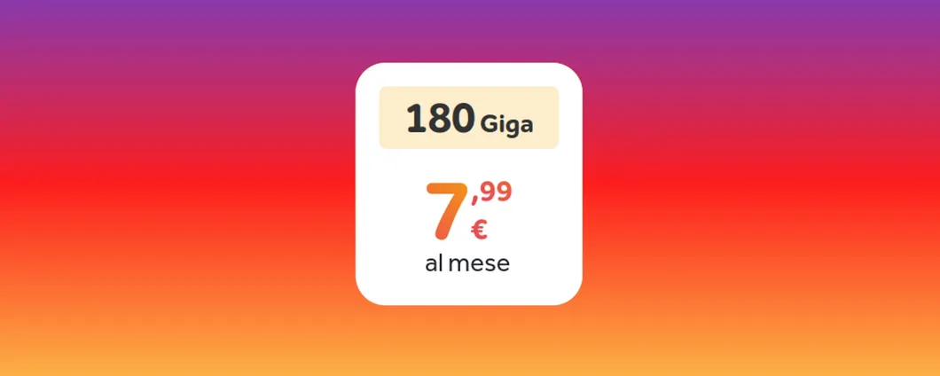 HoMobile 180GB in portabilità: TUTTO a partire da 7,99€