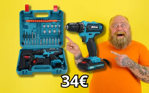 MINI PREZZO per Trapano Avvitatore con doppia batteria e 24 accessori!