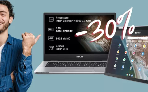 ASUS Chromebook Flip CX1 al suo MINIMO STORICO (-30%)