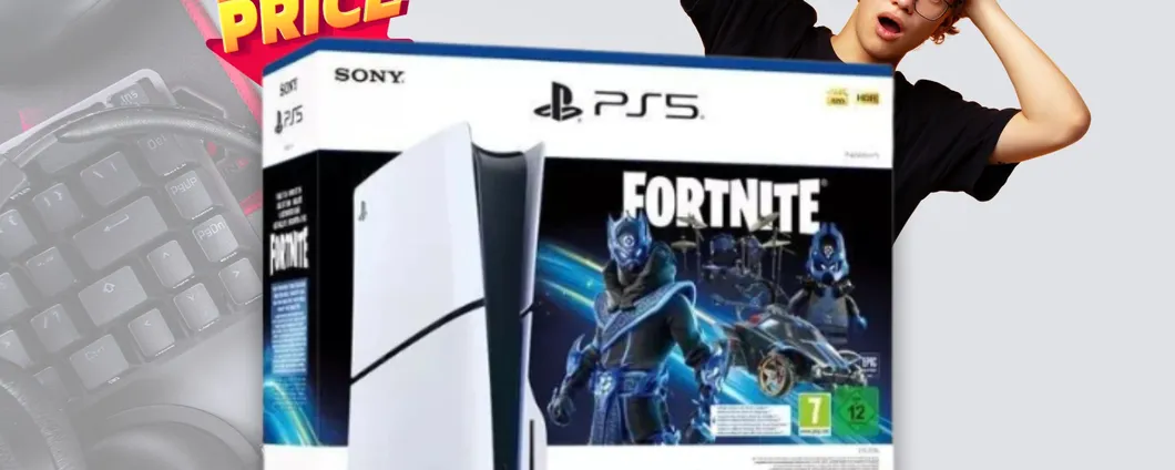Playstation 5 Slim da 1TB con FORTNITE incluso: prezzo imperdibile