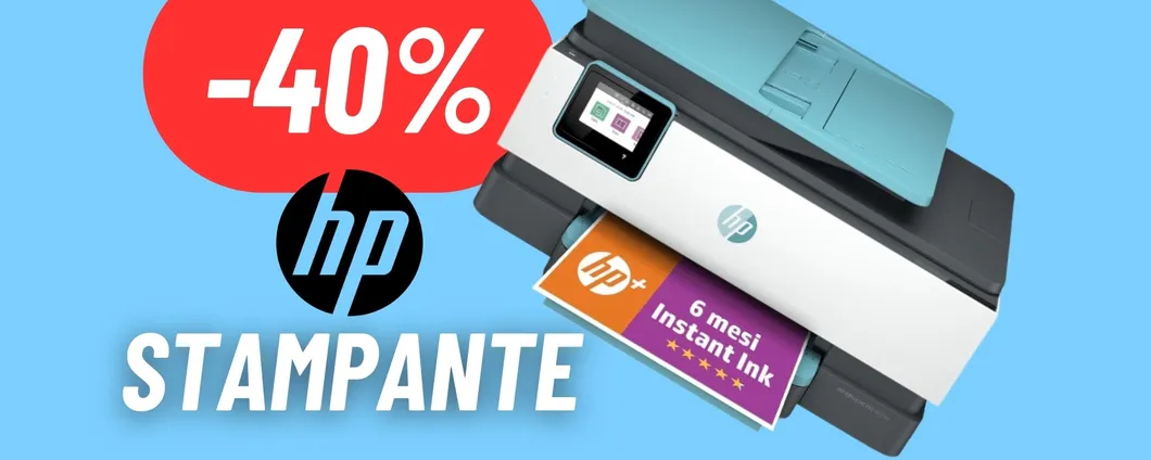 Lo sconto sulla stampante HP è PAZZESCO: AMAZON REGALA (-40%)