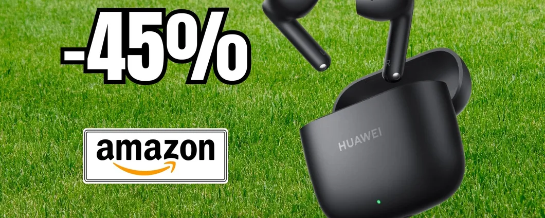 Cuffie bluetooth Huawei: resistenti a polvere e acqua e con una batteria da 40 ore (-45%)