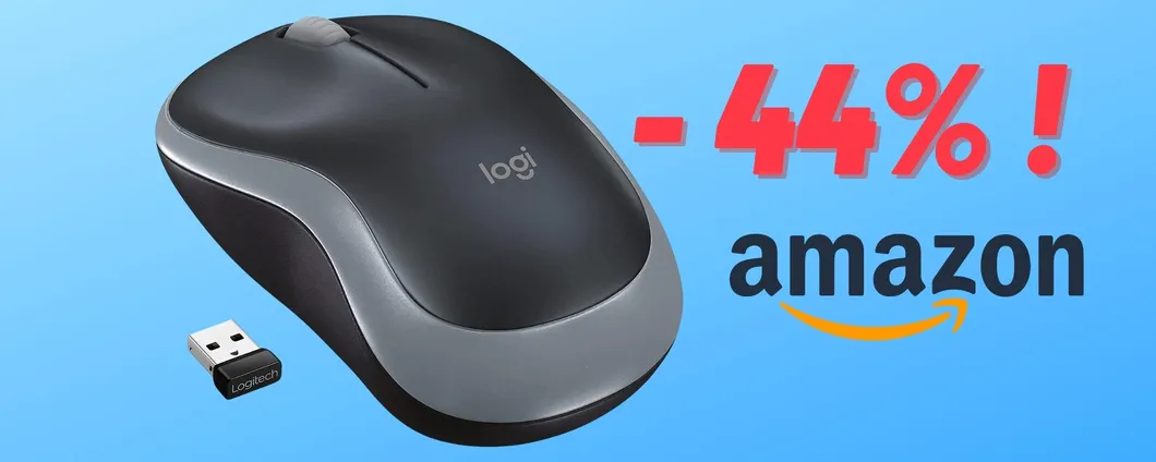 Addio ai fili a darti noie col Mouse Wireless Logitech M185 in OFFERTA