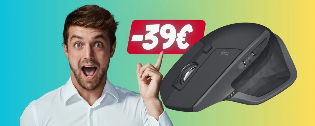 Logitech MX Master 2S: mouse wireless EPICO su Amazon al 33%