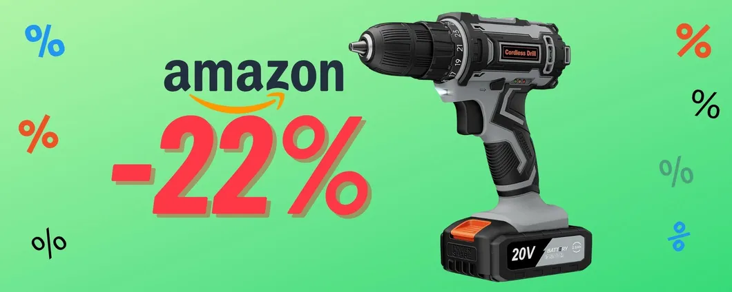 Fai tutto da te col Trapano Avvitatore a Batteria 20V IN OFFERTA su Amazon!