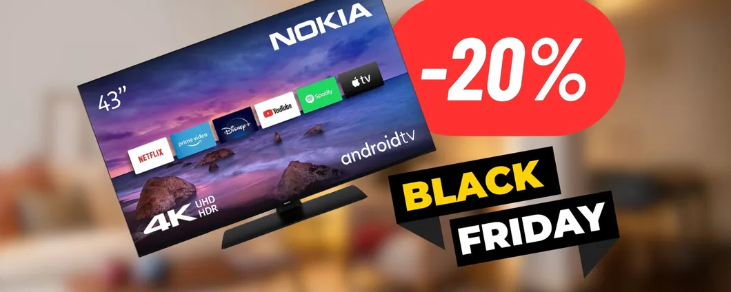 Smart TV Nokia 4K in sconto del 20% con il Black Friday
