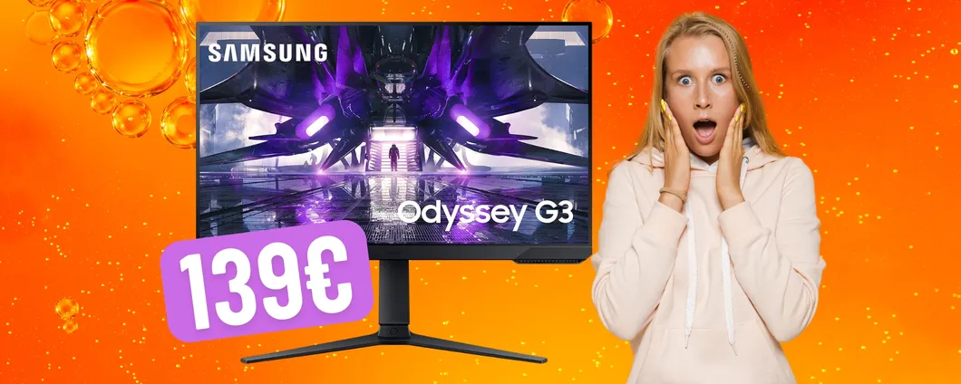 Samsung Odyssey G3 al PREZZO più BASSO di SEMPRE Amazon (139€)