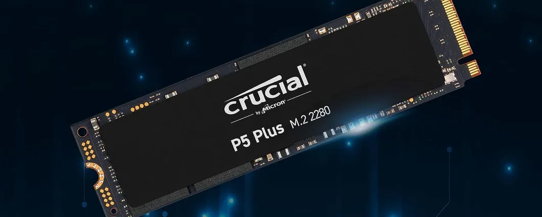 SSD Crucial P5 Plus da 1TB ad un prezzo mai visto prima su Amazon