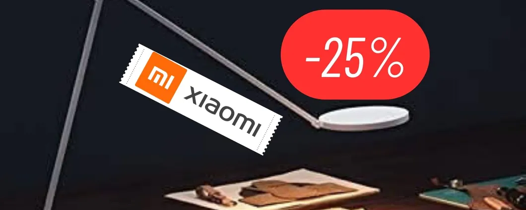 Lampada smart da scrivania di Xiaomi in SCONTO: luce riposante e funzionalità smart