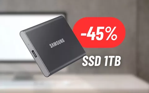 SCONTO IMPERDIBILE sull'SSD portatile da 1TB di Samsung (-45%)