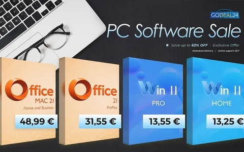 Risparmi incredibili: Office 2021 Pro a vita a 31,55€ e Windows 11 Pro a soli 13,55€!