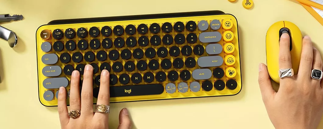 Tastiera Logitech POP Keys con tasti personalizzabili ad un prezzo BOMBA su Amazon