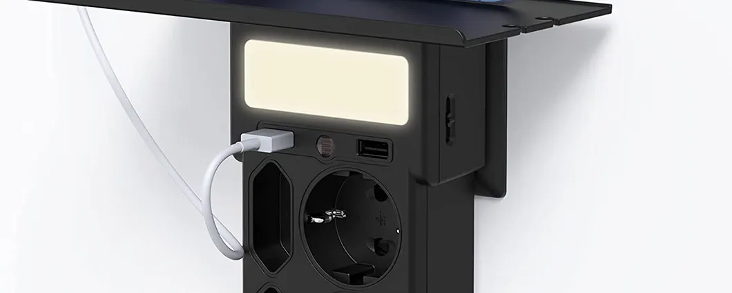 Ciabatta elettrica multipresa con USB: su Amazon con SCONTO DEL 30%