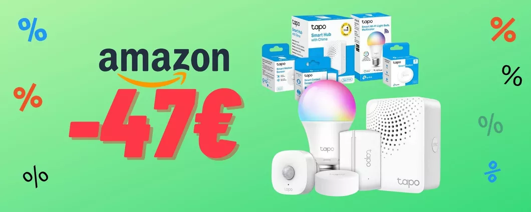 OFFERTA ESAGERATA per il SET di allarme e lampadina Smart di TP-Link!