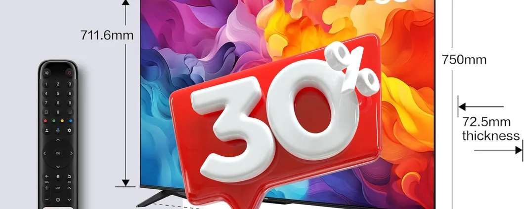 Scopri la nuova TV da 55 pollici: ribasso di oltre 100€ su Amazon per oggi!