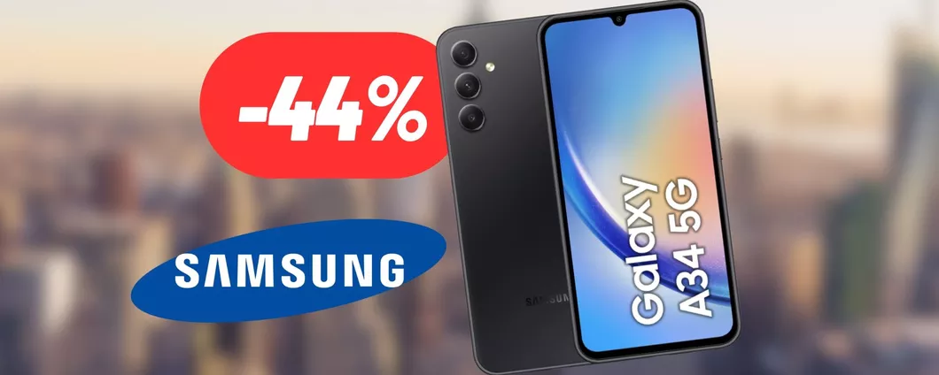 Samsung Galaxy A34: OFFERTA FOLLE su Amazon