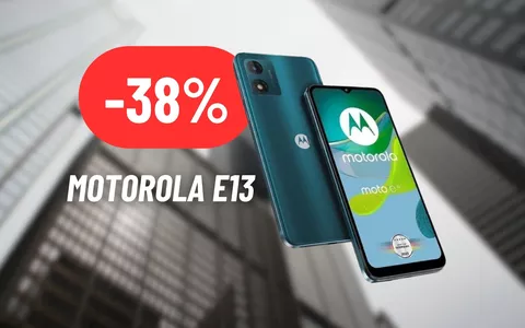 SCONTO SHOCK sul Motorola E13: RISPARMIO SUPER