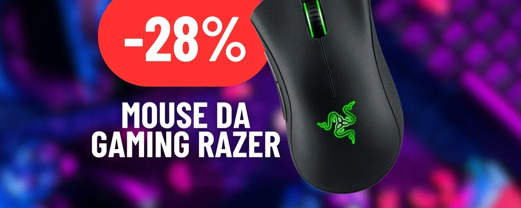 Mouse da gaming Razer in MAXI SCONTO su Amazon