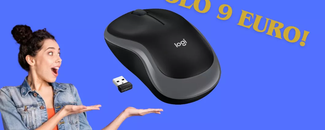 SOLO 9€ per il Mouse wireless AMBIDESTRO Logitech (SCONTATISSIMO AL 45%)