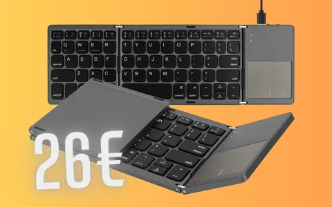 Mini tastiera pieghevole Bluetooth con touchpad integrato: praticità a soli 26€