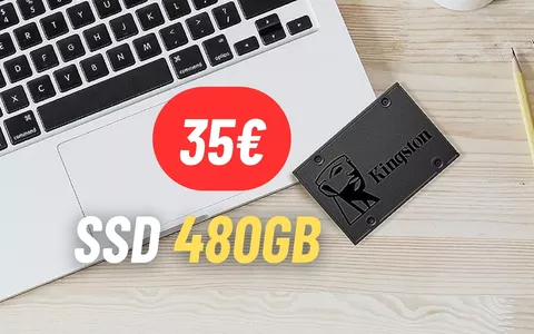 SSD esterno da 480GB a soli 35€ su Amazon: OFFERTA OUTLET