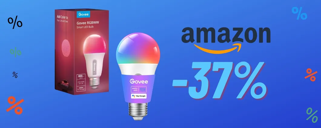 Lampadina Smart Govee ora in SUPER OFFERTA su Amazon!