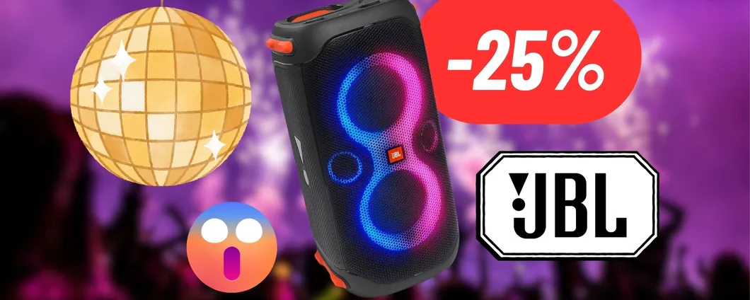 Festa è dove c'è la mega cassa PartyBox di JBL: 25% DI SCONTO su Amazon
