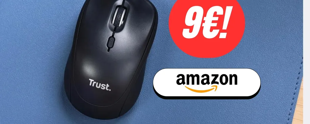 Mouse Trust sia per destrorsi che per mancini: silenzioso e con plastica riciclata ad un PREZZO CHOC