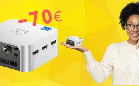 Mini PC di appena 8cm con Windows Pro 11 in SCONTO di 70€