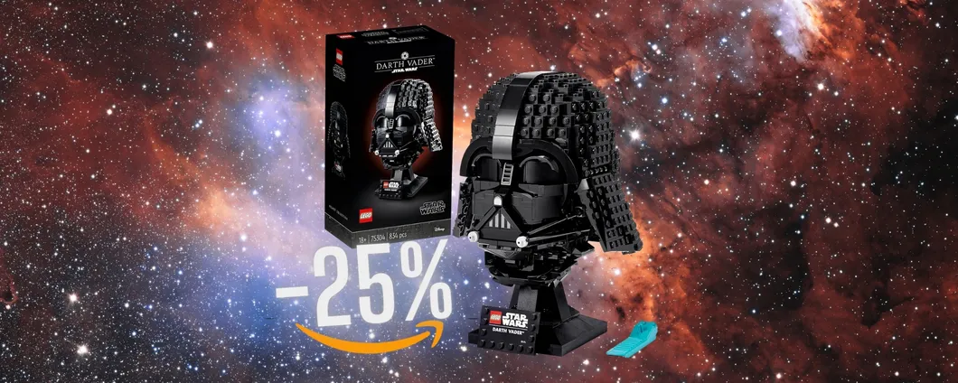 Modellino da costruire del casco LEGO di Darth Vader a prezzo speciale