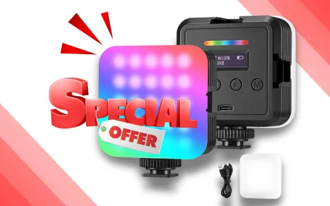 Luce video magnetica per la tua fotocamera: solo 29€ per un prodotto speciale!