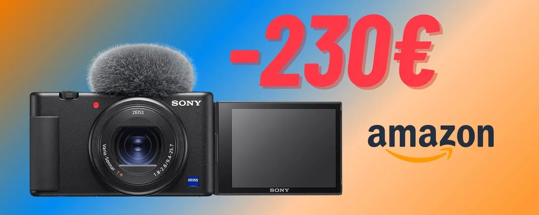 Black Friday: OFFERTA BOMBA per la Sony Vlog Camera, SCONTO di 230€!