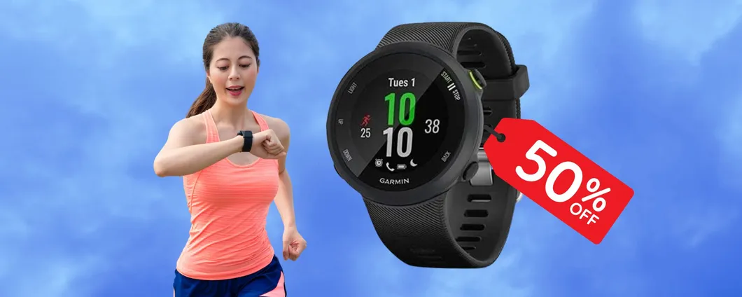 Garmin Forerunner 45 al MINIMO STORICO su Amazon (-50%)